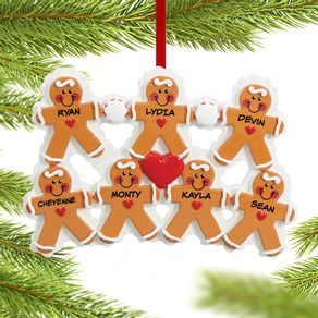 Gingerbread Family 7 Ornament