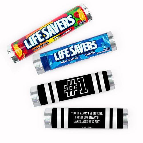 Personalized Father's Day #1 Dad Lifesavers Rolls (20 Rolls)