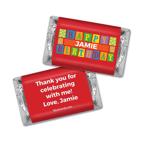 Birthday Personalized Hershey's Miniatures Wrappers Sesame Street