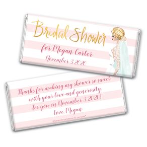 Bonnie Marcus Collection Personalized Chocolate Bar Wrappers Bridal Shower Bridal March Personalized
