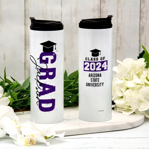 Personalized Graduation Grad Name Stainless Steel Thermal Tumbler (16oz)