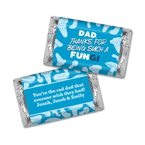 Personalized Father's Day Dad's a FUNgi Hershey's Miniatures