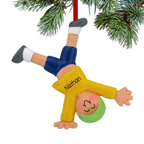 Tumbling or Cartwheel Boy Ornament