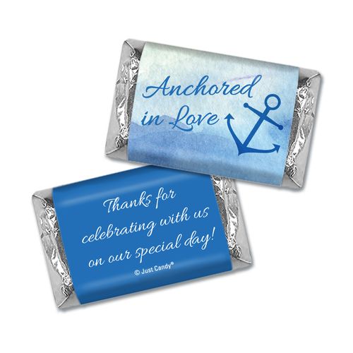 Personalized Wedding Anchored in Love Hershey's Miniatures