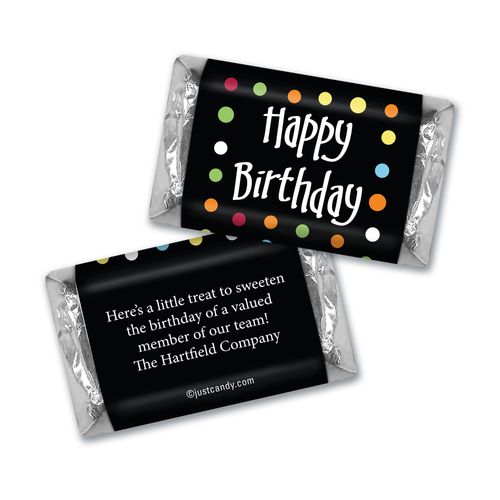Personalized Birthday Polka Dot Hershey's Miniatures