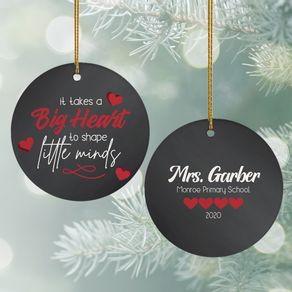 Teacher - Big Heart Ornament