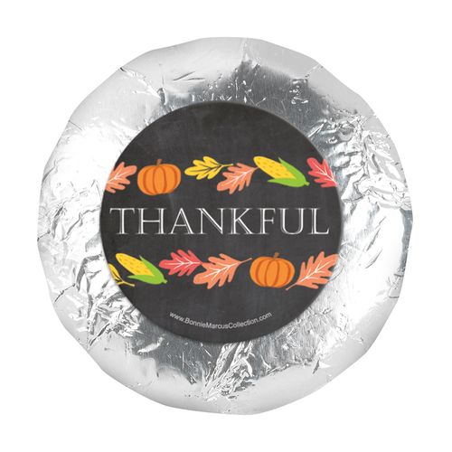 Bonnie Marcus Thanksgiving Thankful Chalkboard 1.25" Stickers (48 Stickers)