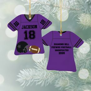 Football Jersey - Purple Ornament
