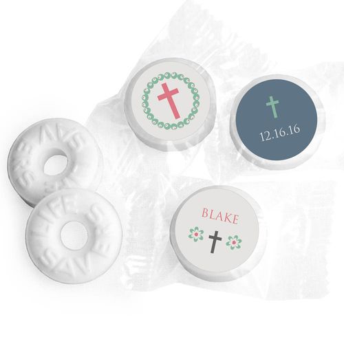 Baptism Personalized Life Savers Mints Flower Blooms