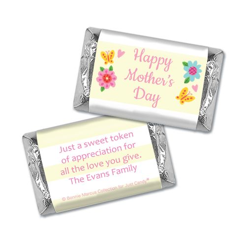 Personalized Bonnie Marcus Collection Mother's Day Hershey's Miniatures Spring Flowers