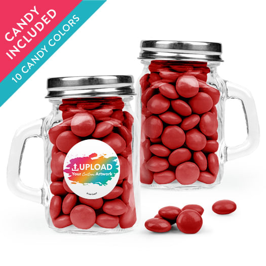 Personalized Business Add Your Logo Favor Assembled Mini Mason Mug with