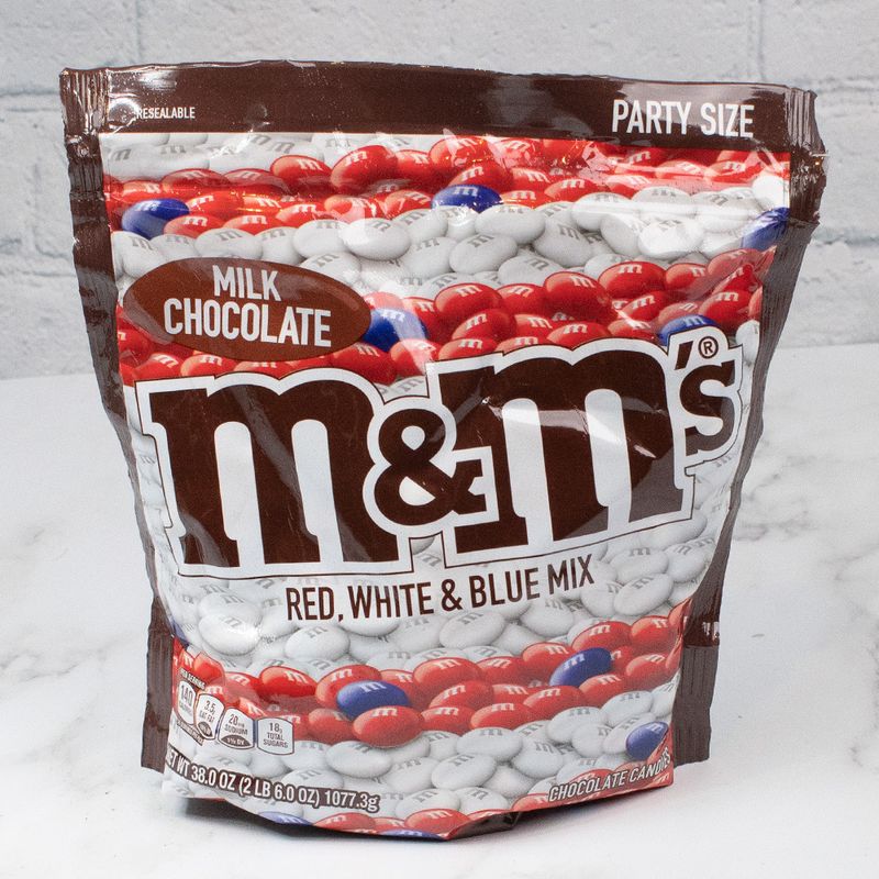 Carmel Red White and Blue M&m's Bag 