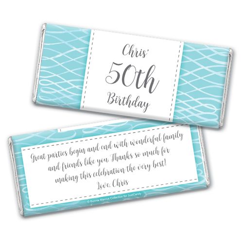 Personalized Adult Birthday Chocolate Bar Wrapper