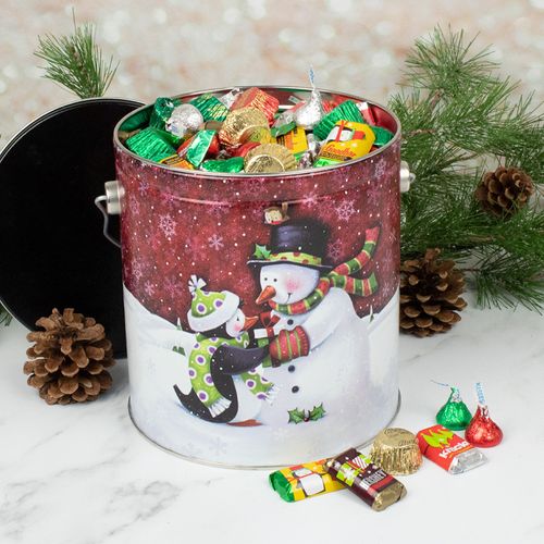 Penguin Present 3.7 lb Hershey's Holiday Mix Tin