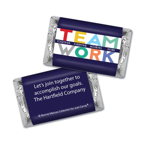 Personalized Bonnie Marcus Collection Teamwork Acrostic Mini Wrappers Only