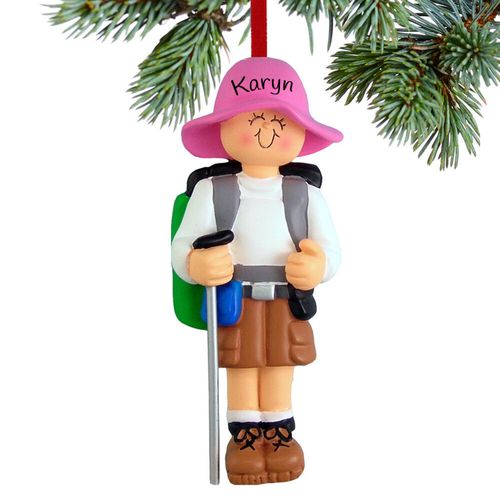 Hiker Female Ornament