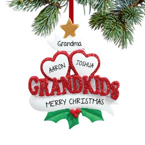 Grandkids Hearts 2 Ornament