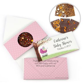 Personalized Bonnie Marcus Baby Shower Rockabye Baby Gourmet Infused Belgian Chocolate Bars (3.5oz)