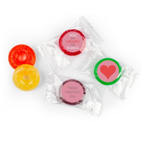 Valentine's Day Heart of Our Business Life Savers 5 Flavor Hard Candy