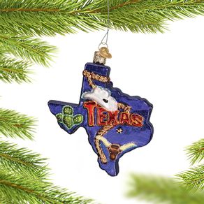 State of Texas Outline Ornament