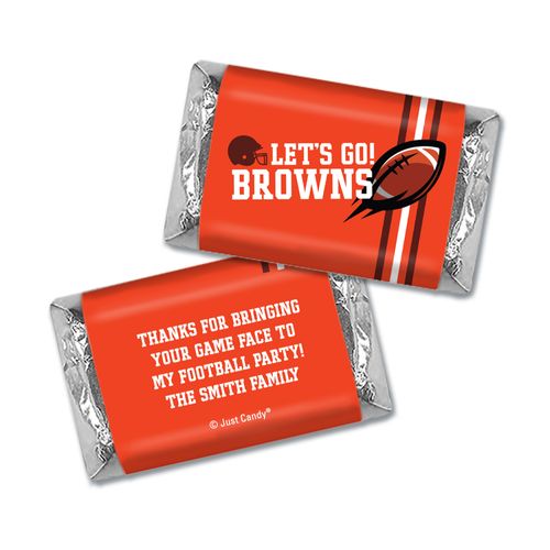 Personalized Hershey's Miniatures Browns Football Party