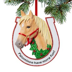 Palomino Horse Ornament