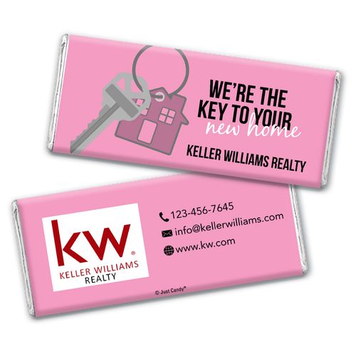 Personalized Business Promotional New Home Keys Hershey's Milk Chocolate Bar & Wrapper