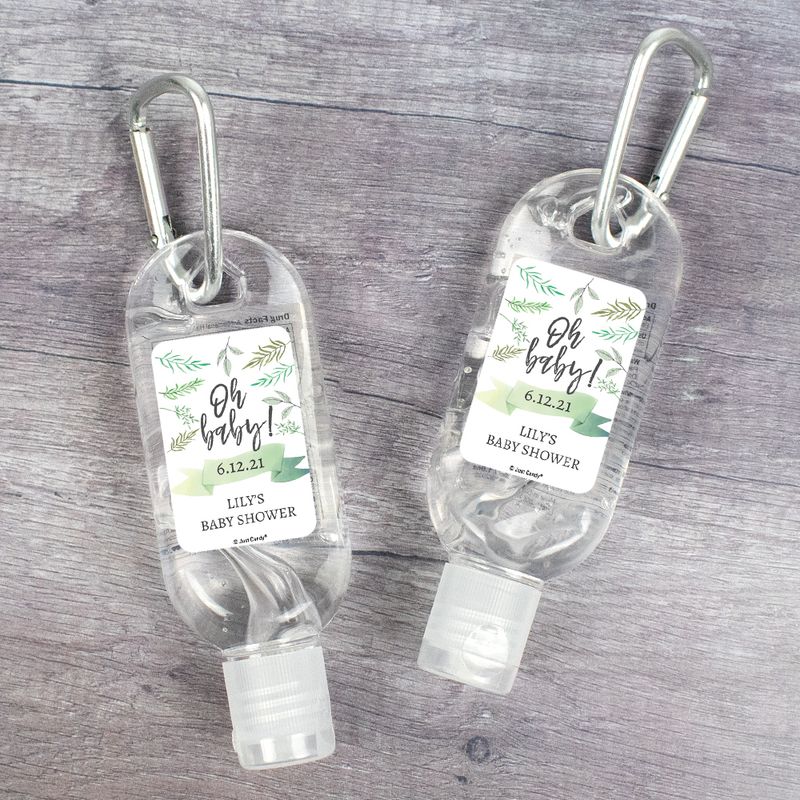 Baby shower best sale personalized hand sanitizer