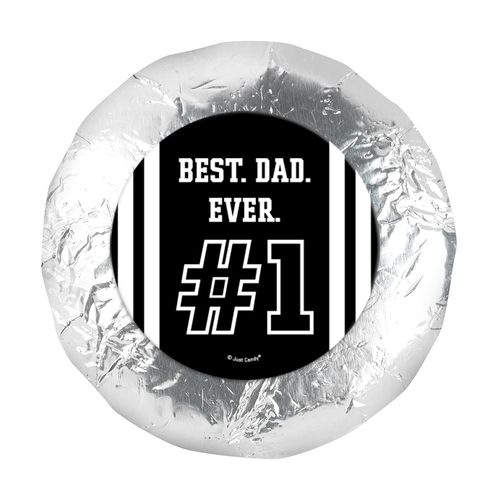 Personalized Father's Day 1.25" Sticker #1 Dad (48 Stickers)