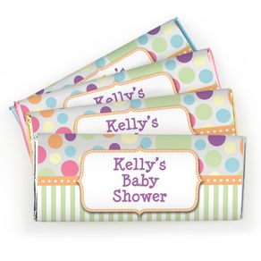 Baby Shower Colorful Dots Personalized Hershey's Chocolate Bar