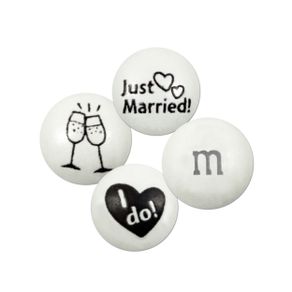  M&M'S Wedding Themed Milk Chocolate Candy - 5lbs Assorted  Pre-designed Just Married, I Do Wedding Decoration White Wedding M&M'S  Candy : Grocery & Gourmet Food