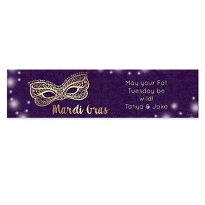 Personalized Mardi Gras Golden Elegance 5 Ft. Banner