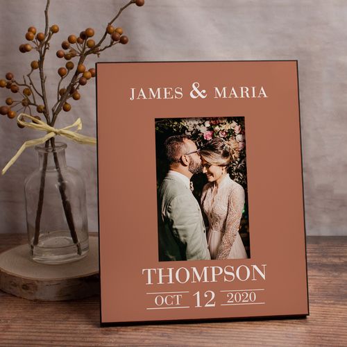 Personalized Wedding Date Picture Frame