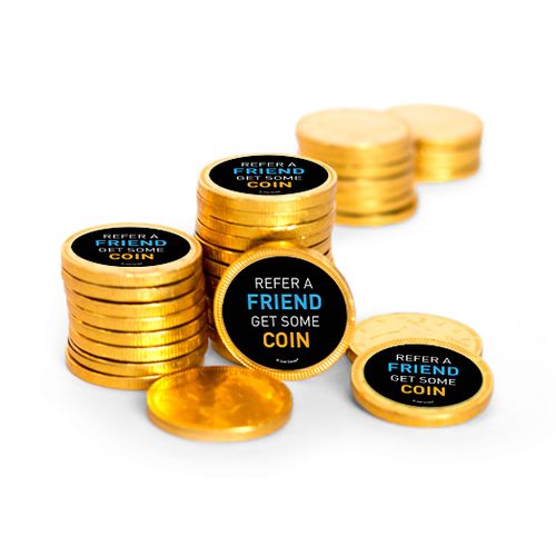 Business Refer a Friend Chocolate Coins (84 Pack)
