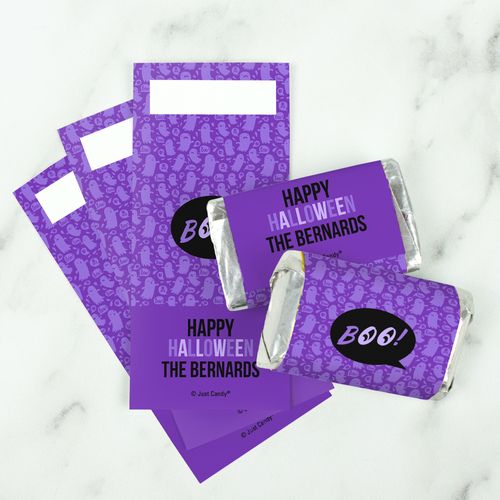 Personalized Halloween Spooky Phrases Hershey's Miniatures Wrappers