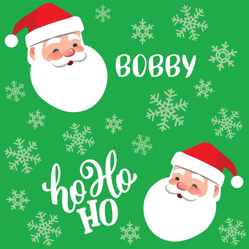 Personalized Santa Christmas Wrapping Paper