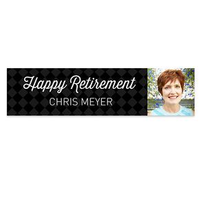 Personalized Photo Retirement 5 Ft. Banner