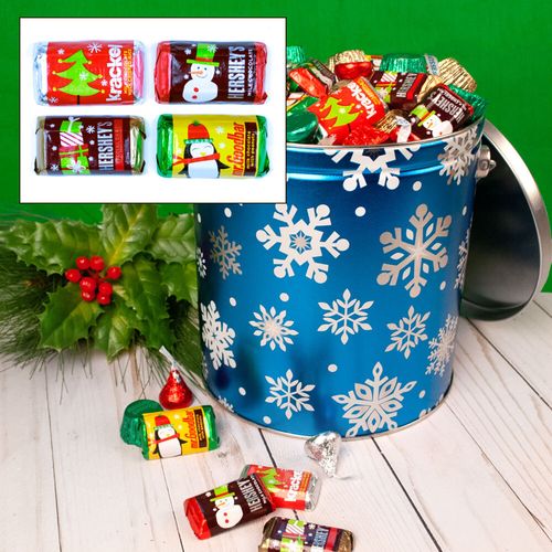 3.7 lb Hershey's Holiday Mix Christmas Gift Tin - All Designs