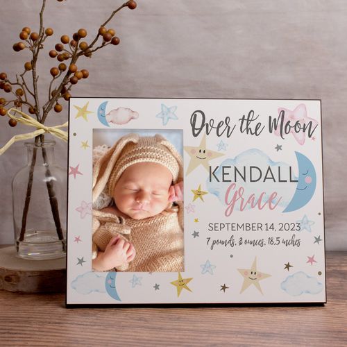 Personalized Over the Moon Picture Frame