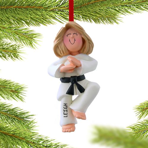 Karate Female Ornament