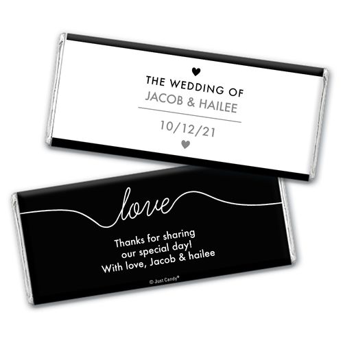 Personalized Wedding Everlasting Love Chocolate Bar & Wrapper