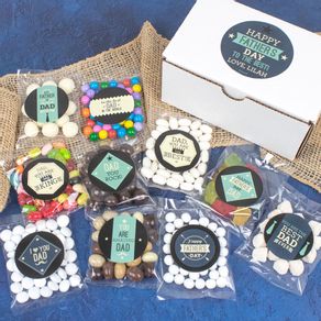 Personalized Father's Day Care Package Candy Gift Box