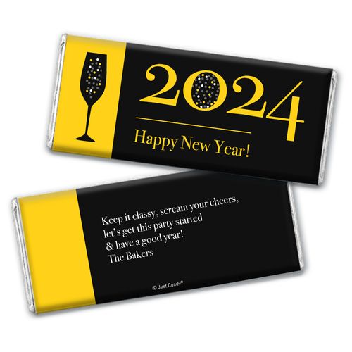 Personalized New Year's Eve A Classy New Year Chocolate Bar & Wrapper