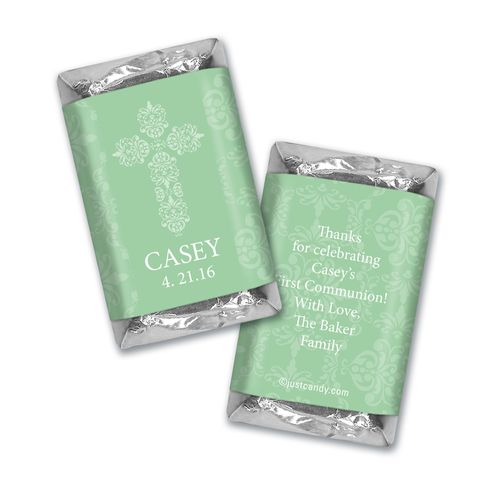 Communion Personalized Hershey's Miniatures Elegant Cross