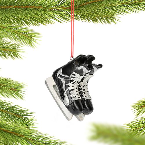 Set of Black Hockey Skates Ornament