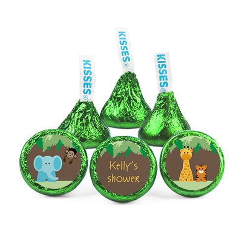 Personalized Baby Shower Jungle Animals Hershey's Kisses
