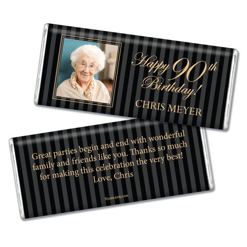 Milestones Personalized Hershey's Milk Chocolate Bar 90th Birthday