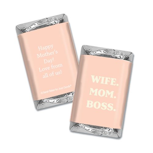 Personalized Mother's Day Hershey's Miniatures Wrappers Wife Mom Boss