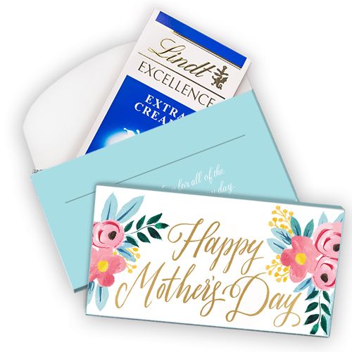 Deluxe Personalized Happy Mother's Day Lindt Chocolate Bars in Gift Box (3.5oz)
