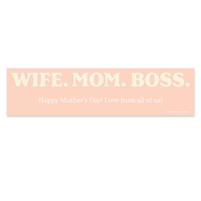 Personalized Mother's Day Wife Mom Boss 5 Ft. Banner